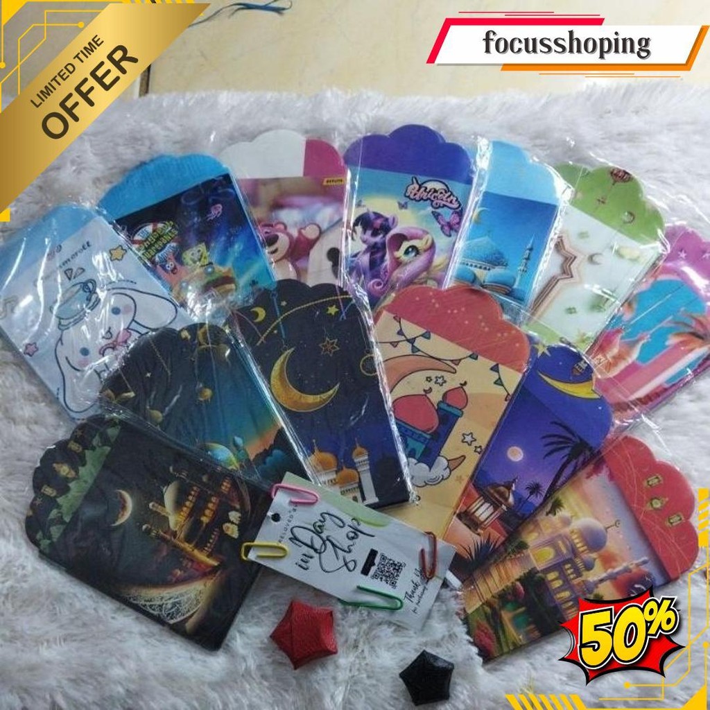 

(10Pcs) Amplop Lebaran 7X9Cm | Inday Shop Bisa Cod