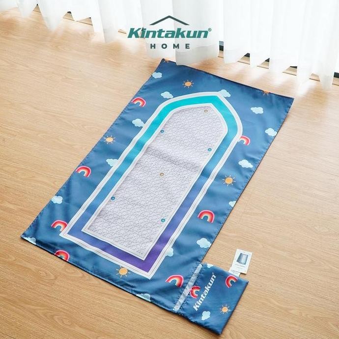 Terjangkau Kintakun Baby Sajadah Travel Kids Sajadah Anak Printing 57 X 97 Cm Pouch Muslim Mini - Sa