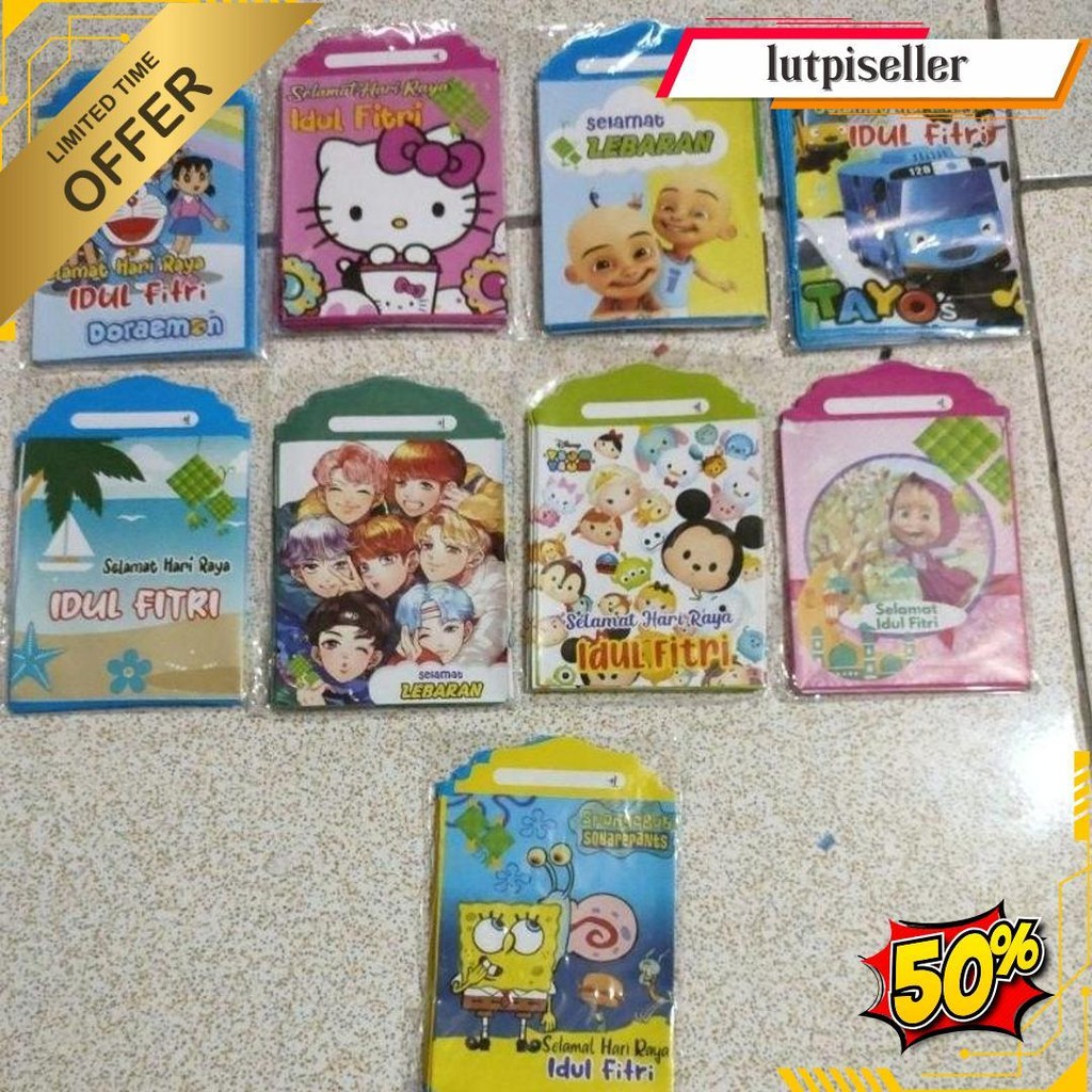 

Amplop Lebaran Snackk, Atm, Mesjid, Kartun Original Produk