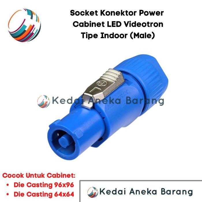 Socket Soket Konektor Indoor Power Cabinet Kabinet Videotron Male