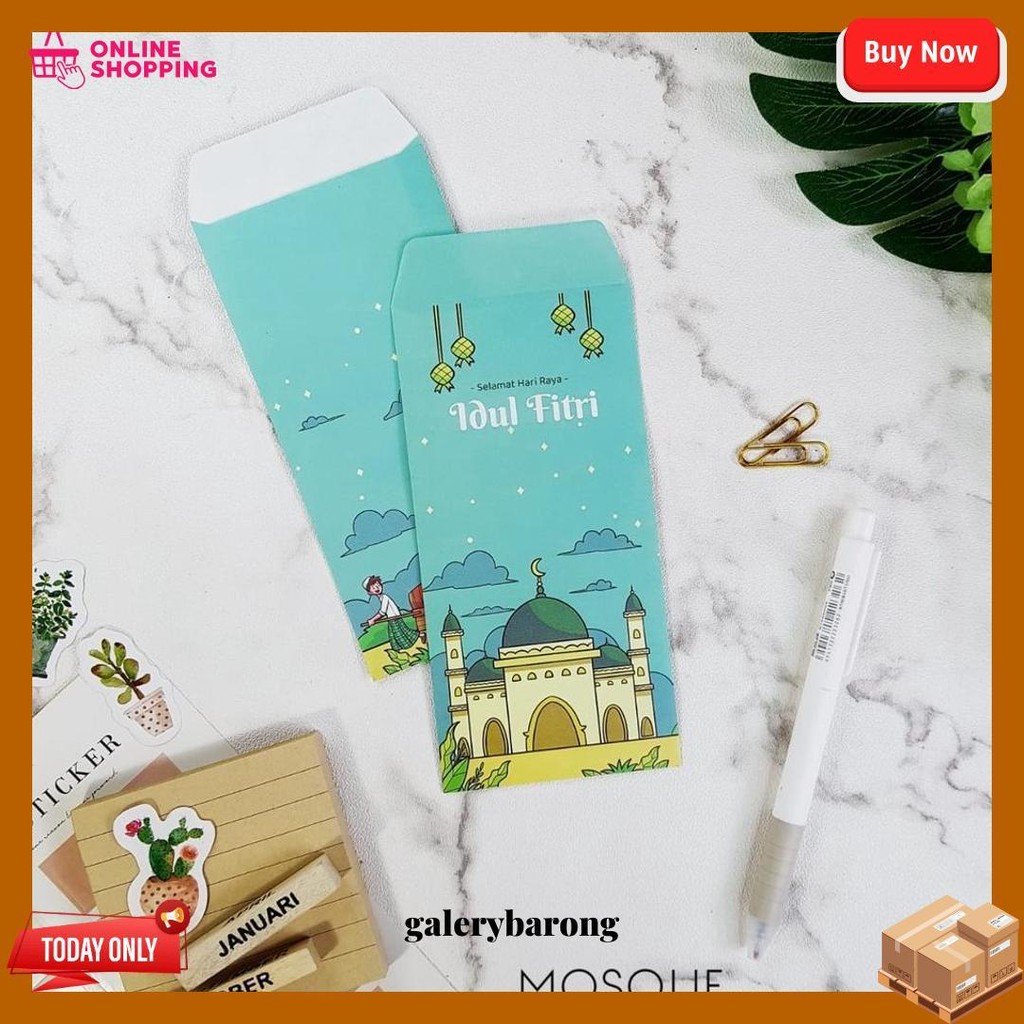 

[Ukuran Uang] Amplop Lebaran Premium / Amplop Idul Fitri Bahan Tebal Bisa Cod
