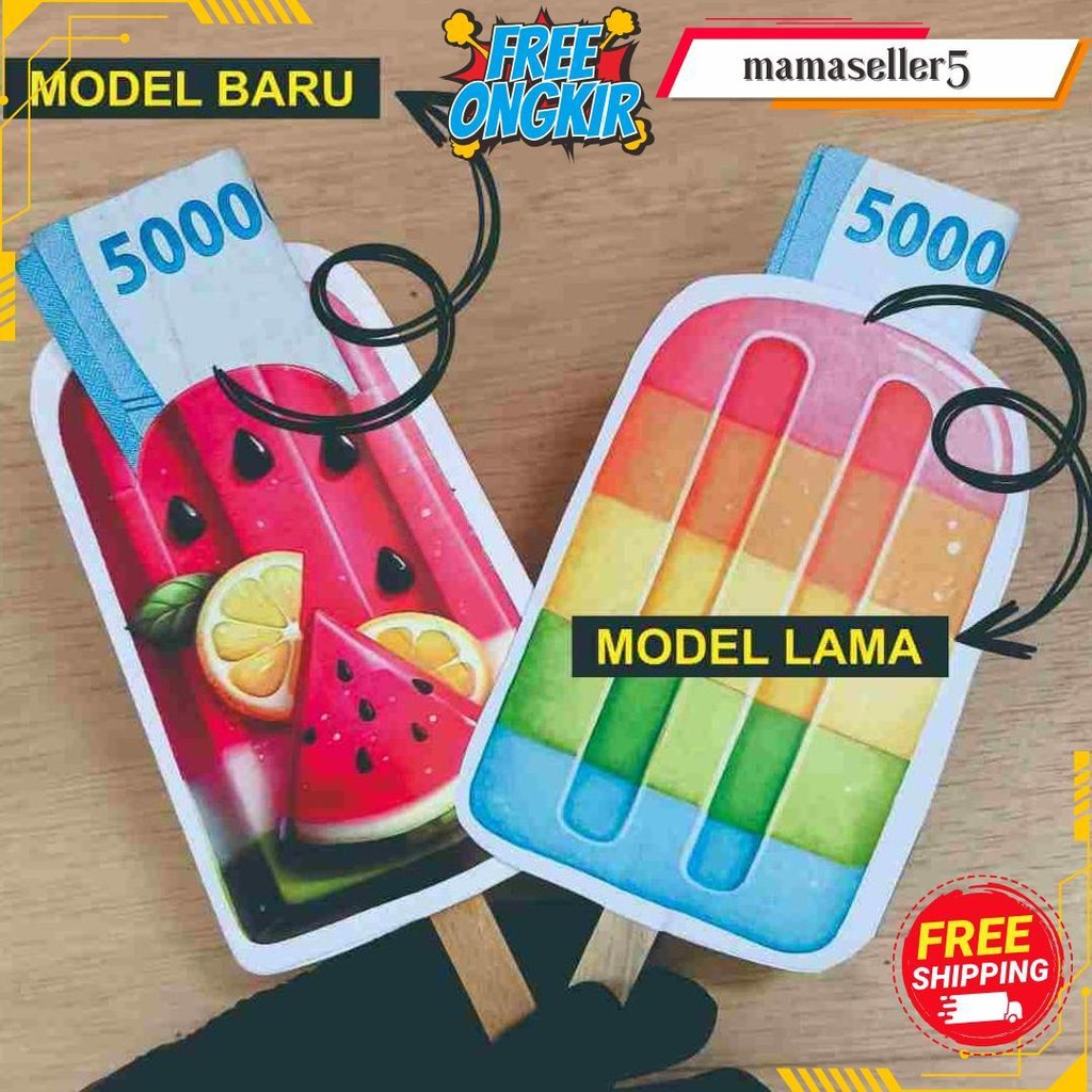 

(5Pcs) Model Baru Amplop Lebaran Ice Cream Series 2025 / Agpau Thr Unik / Amplop Lebaran. Idul Fitri 2025 / Amplop Ice Cream / Es Krim Viral Siap Kirim