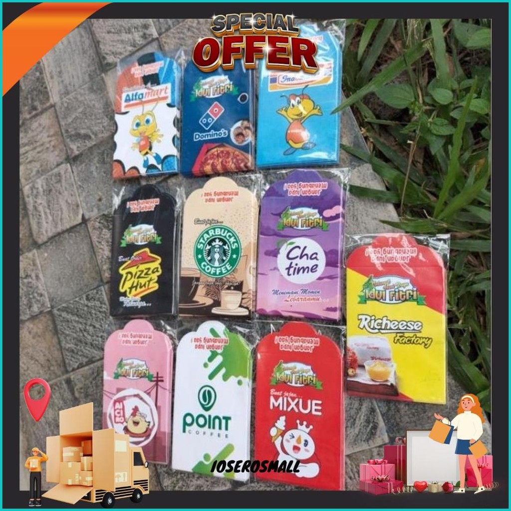 

(10 Pcs) Amplop Lebaran Medium Viral Murah Snack Siap Pakai 2025 Bisa Cod