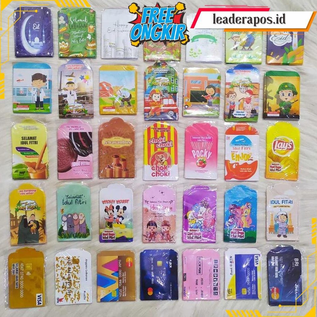 

Termurah Amplop Lebaran Medium 1 Pack Isi 10Pcs/Amplop Karakter Cod