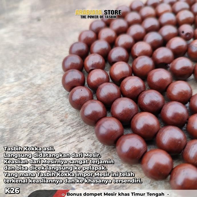 Terjangkau Tasbih Kokka Mesir Original