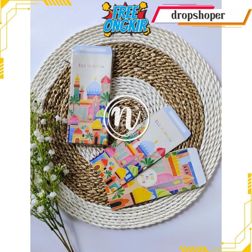 

Isi 10Pc - Amplop Lebaran Panjang Bahan Premium Tebal L Ada Tempat Tulis Nama Cod