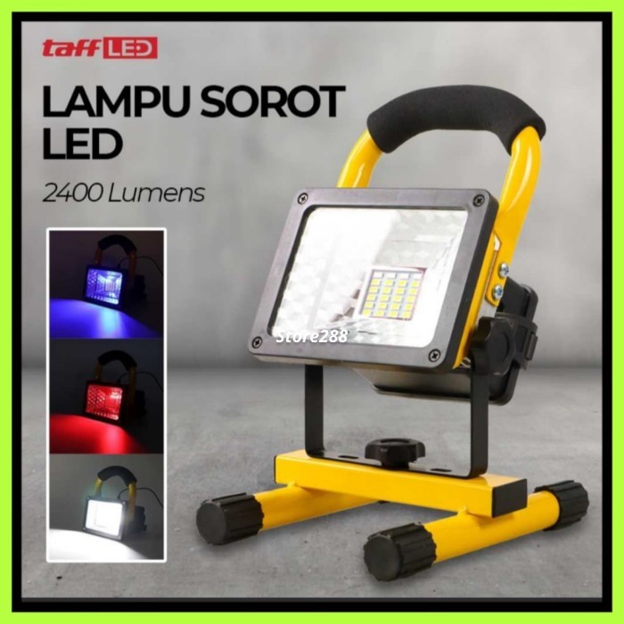 Lampu Sorot Tembak Senter Led Portable Serbaguna Battery Charger