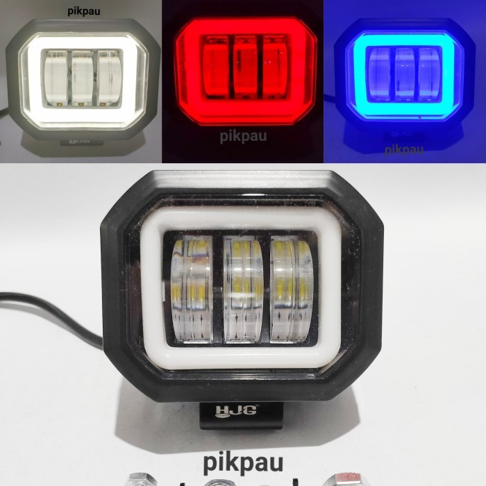 Lampu Tembak Sorot Kotak Led Cwl Hjg 3 Mata 60 Watt Lensa 6D Angel Eye