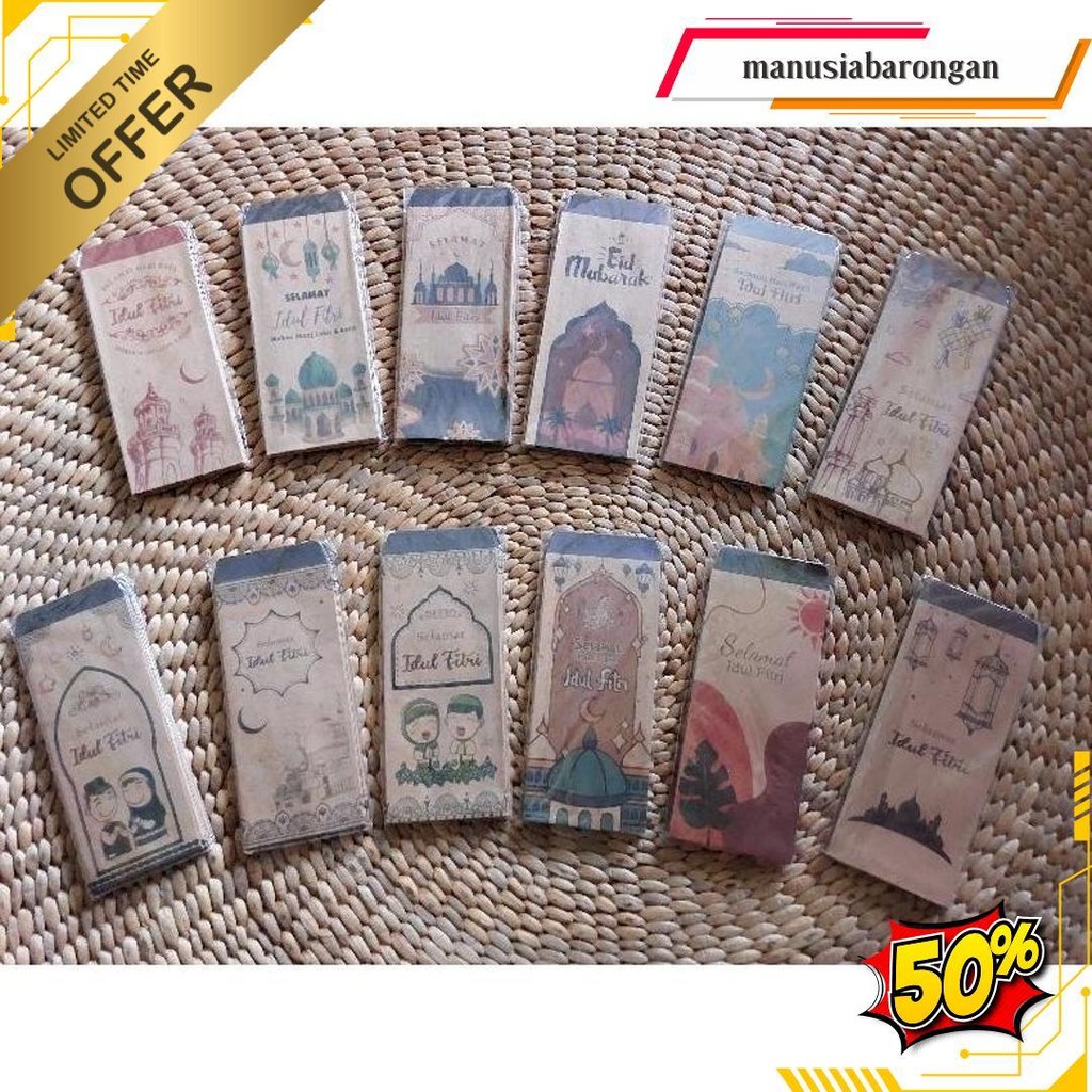 

Amplop Lebaran Motif Cantik Isi 10Pcs, Uang Tanpa Dilipat Gratis Ongkir