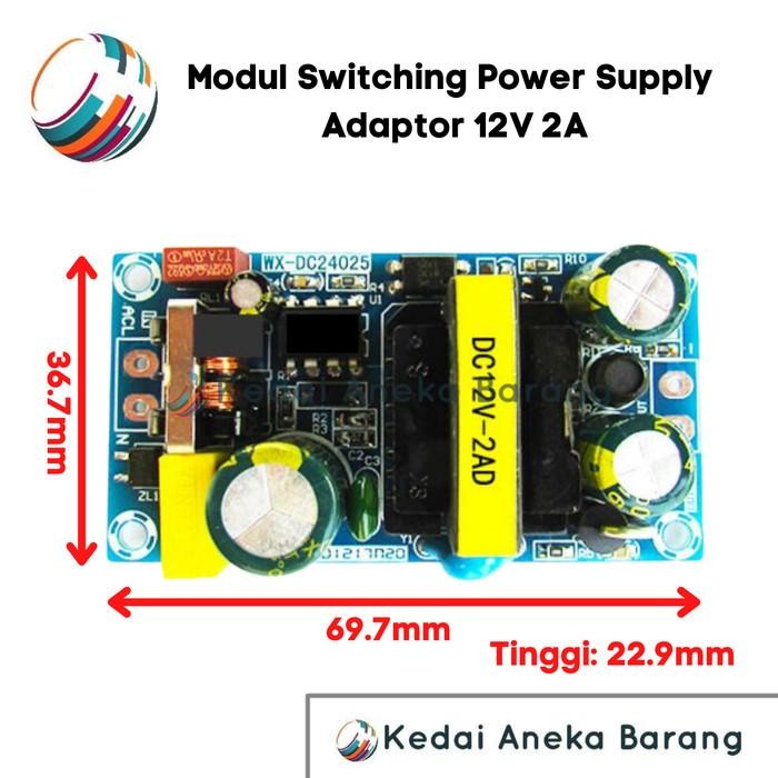 Module Modul Switching Power Supply 12V 2A AC-DC AC - DC Adaptor
