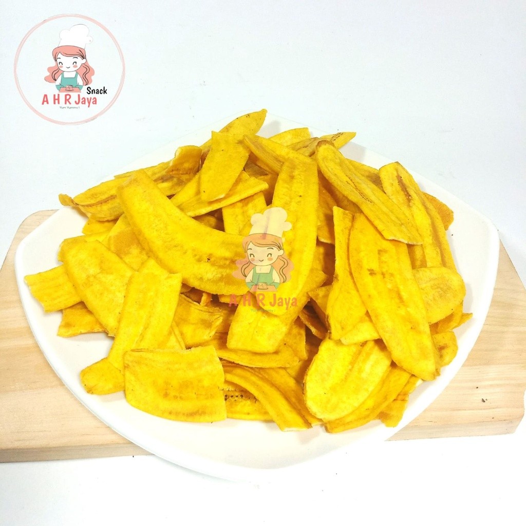 

TERBARU Keripik Pisang Asin 250gr / Renyah Crispy / Keripik Pisang Nangka / Asin Gurih Renyah /