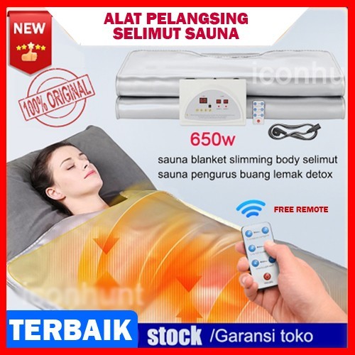 Selimut Sauna Tubuh Infrared Sauna Blanket 650w Alat Pelangsing Sauna