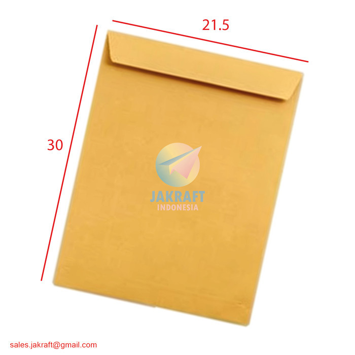 

Amplop Cokelat A4 Coklat Polos Brown Envelope Tanpa Lem Seal