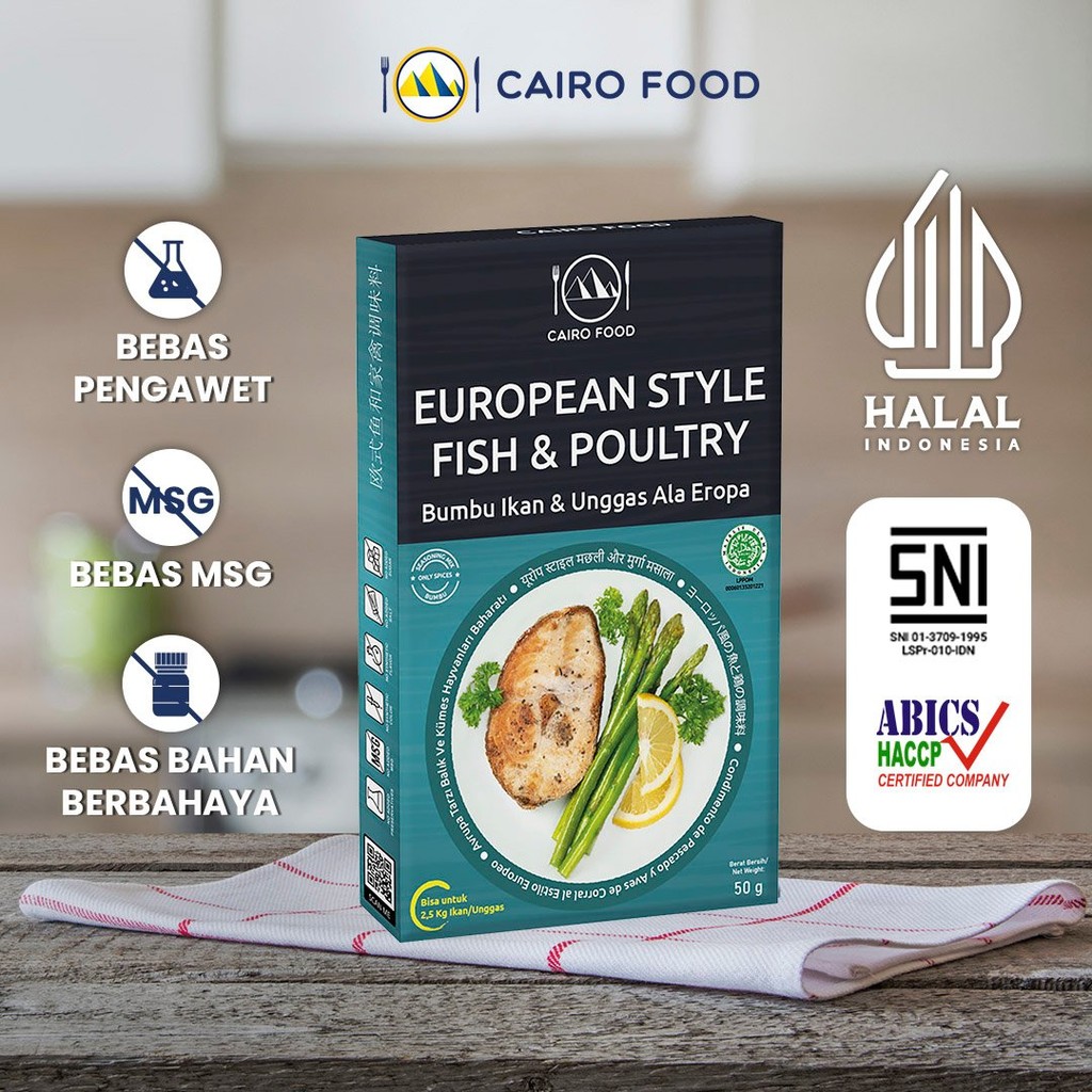 

Bumbu Ikan & Unggas Ala Eropa Non MSG - Cairo Food