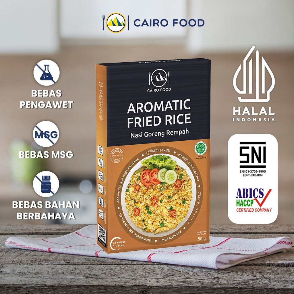 

Bumbu Nasi Goreng Rempah Aromatic Non MSG - Cairo Food