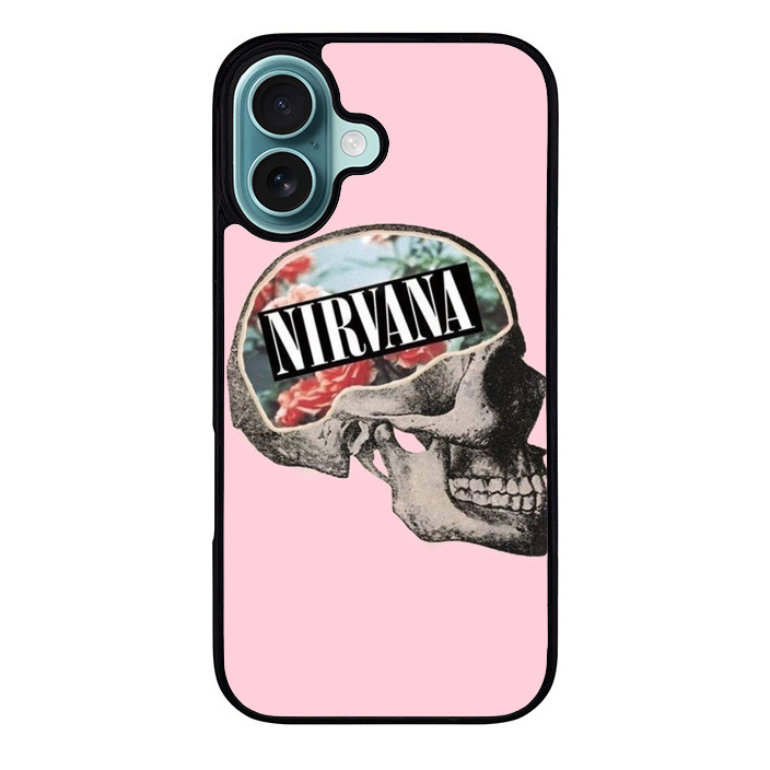 Case Casing iPhone 16 15 14 13 12 11 Pro Max Plus Mini Nirvana Skul NA00057
