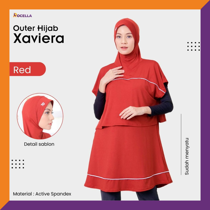 Product Terlaris Rocella Sports - Outer Hijab "Xaviera" - Outfit Olahraga Muslimah