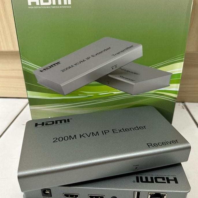 HDMI Extender 4K KVM 200M RJ45 Lan Cat 5E/ Cat 6 HDMI Extension Rj45