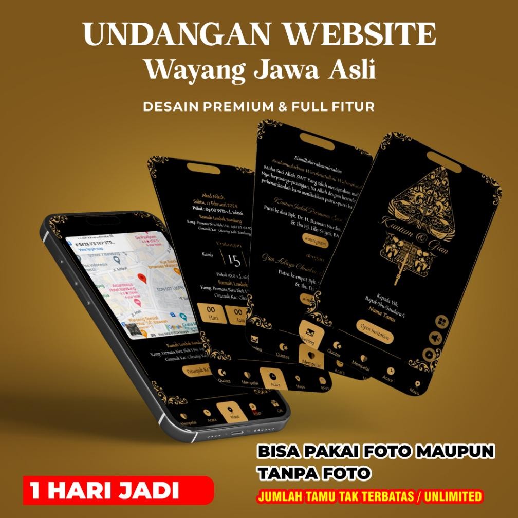 undangan pernikahan jawa, undangan pernikahan jawa aeshetic, undangan pernikahan jawa tema wayang, u