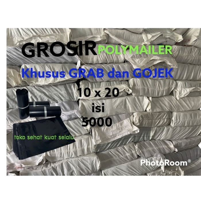 

Plastik Polymailer 10X20 Online Isi 5000 Pcs Hitam