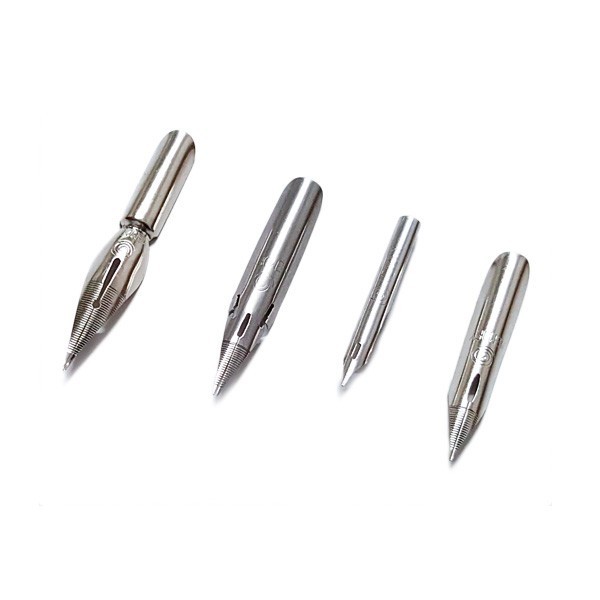 

TERLARIS! Manga Comic Pen Nibs Set 4 (G-Pen, Maru-Pen, Saji-Pen, School-Pen)