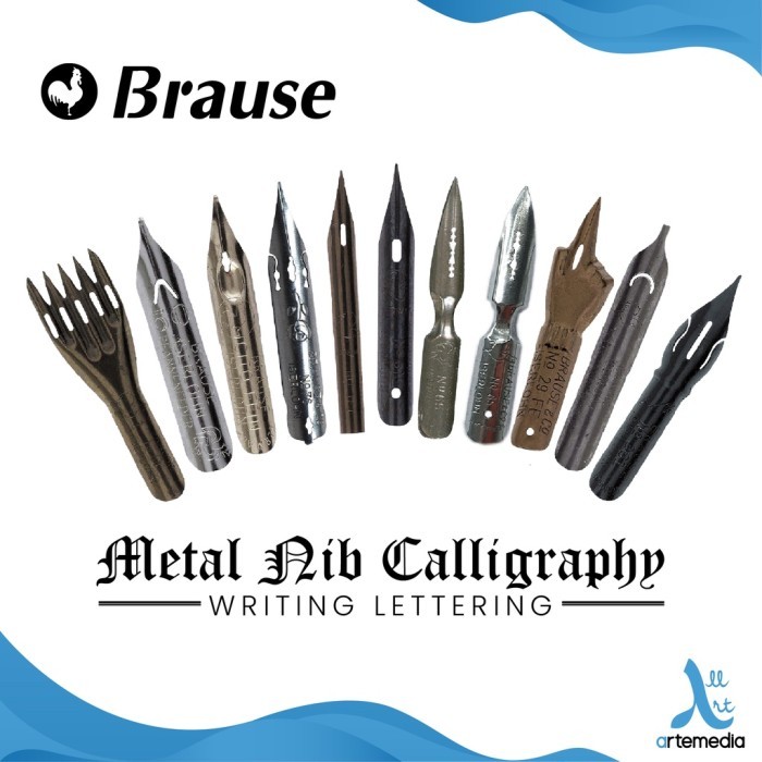 

HOT SALE! Brause Metal Nib Calligraphy Writing Lettering Mata Pena Kaligrafi