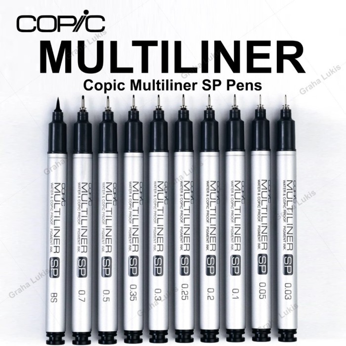 

PROMO! COPIC MULTILINER SP PEN Brush dan Nib / SATUAN