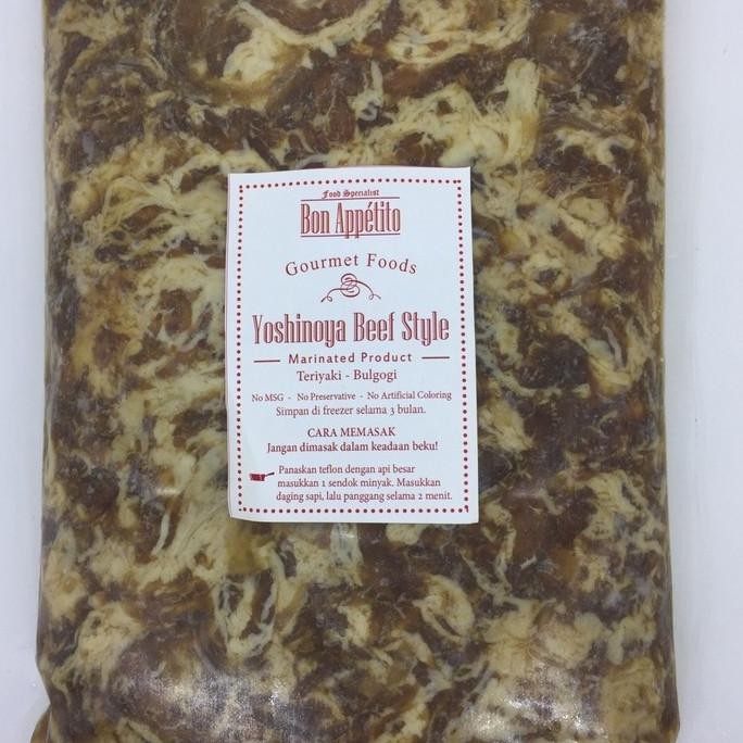 

Yoshinoya beef bulgogi / sapi marinated / Ready to Cook / frozen alum