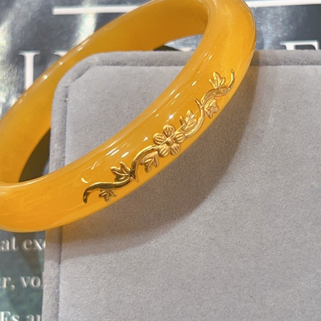 Asli Penjualan Terlaris Opal Giok Bertatahkan Gelang Emas Kaya Bunga Emas Gaya Sama Bertatahkan Keca