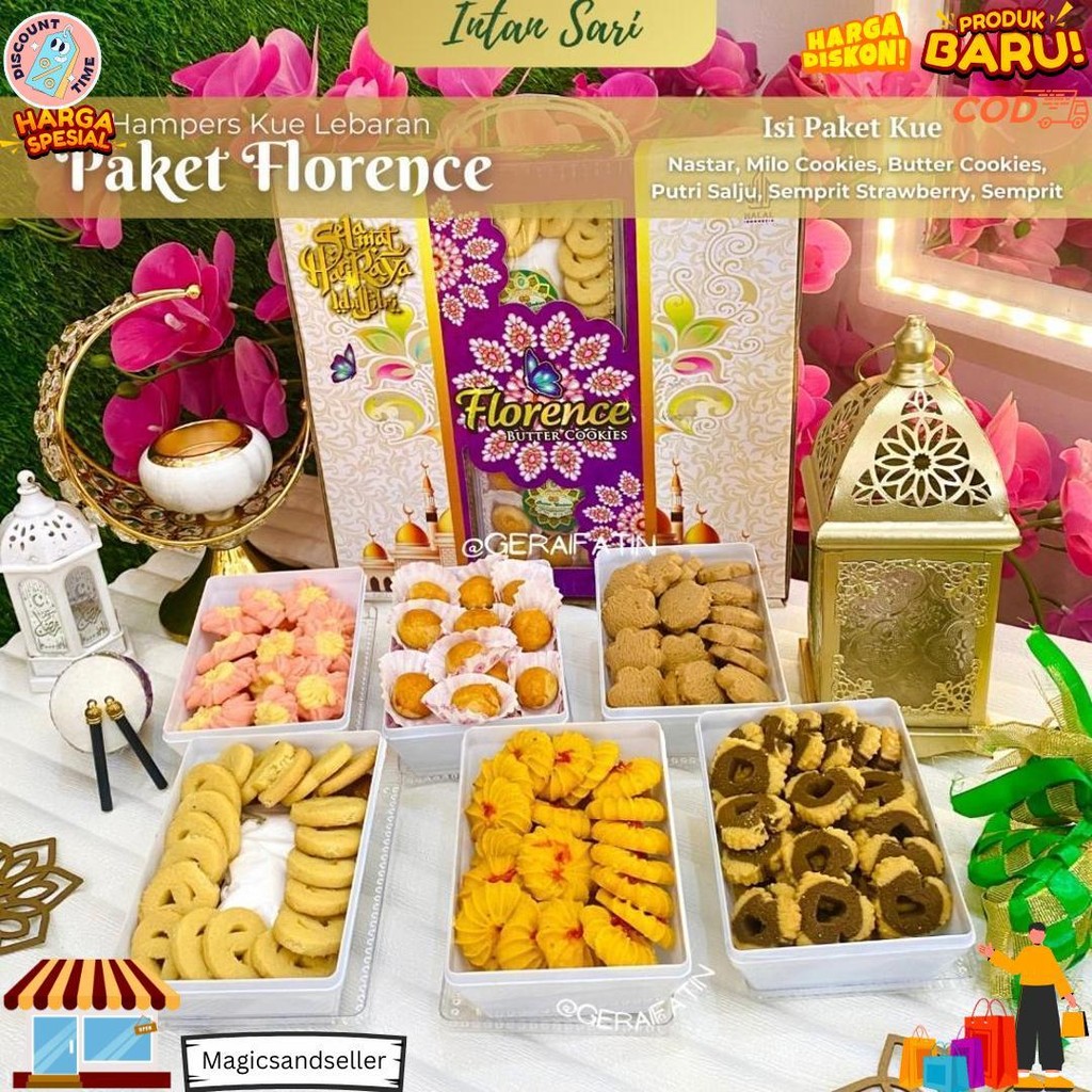 

Kue Lebaran Intan Sari Paket Kue Premium Kue Kering 6 Toples / Paket Kue Kering 2025 D Sale