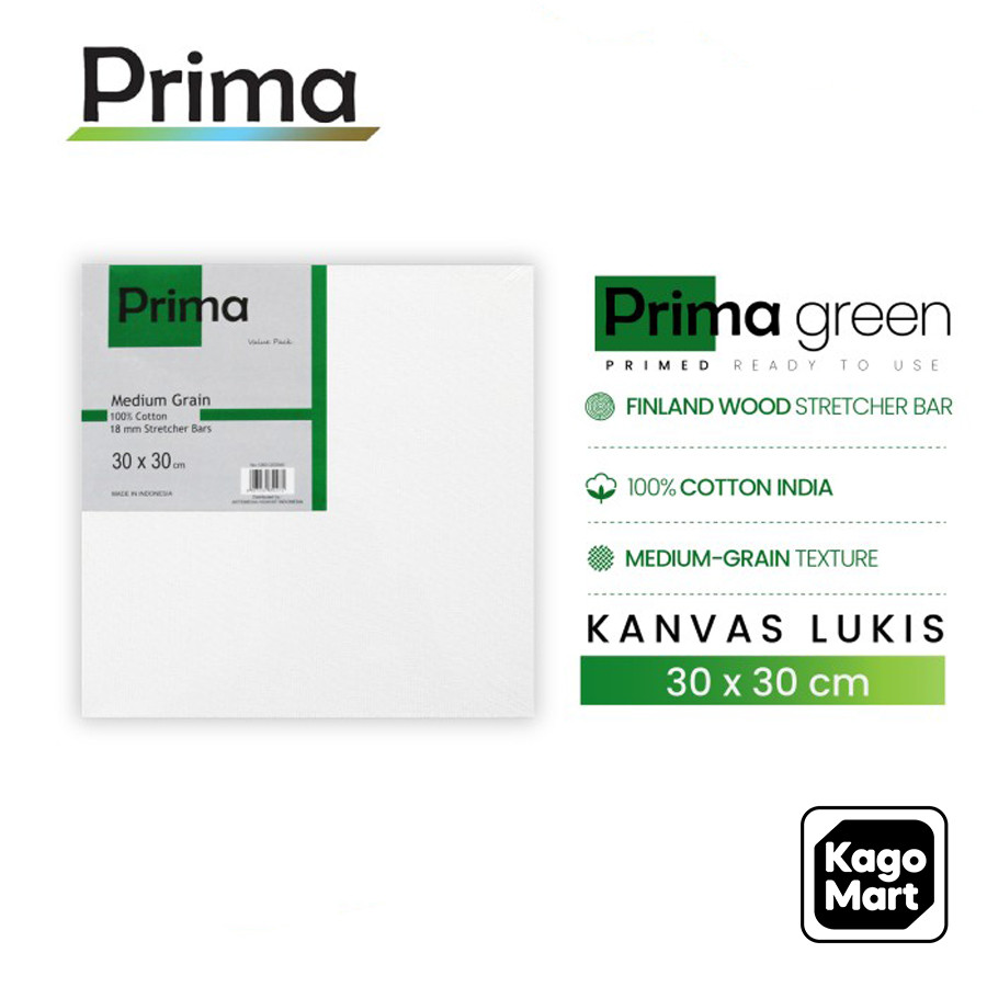 

Prima Green Cotton Canvas Kanvas Lukis