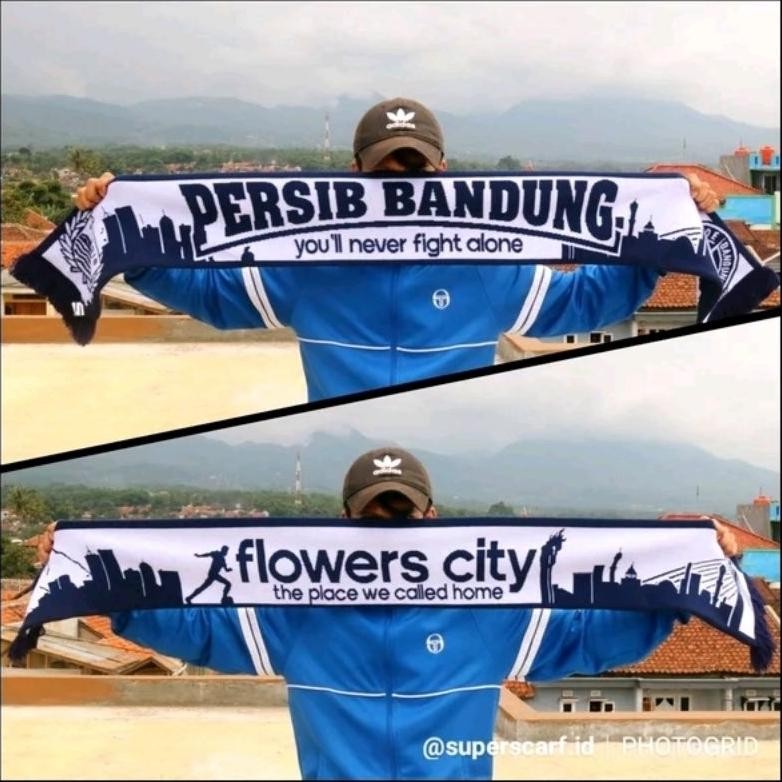 Pabrikradjoet Syal Scarf Persib Bandung Flowers City 14get Digital