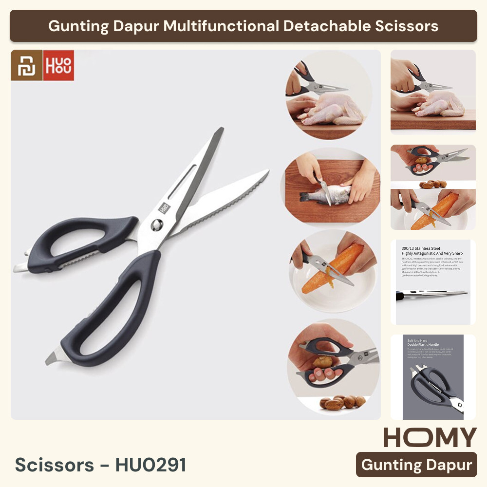 Gunting Dapur Multifunctional Detachable Scissors - HU0291