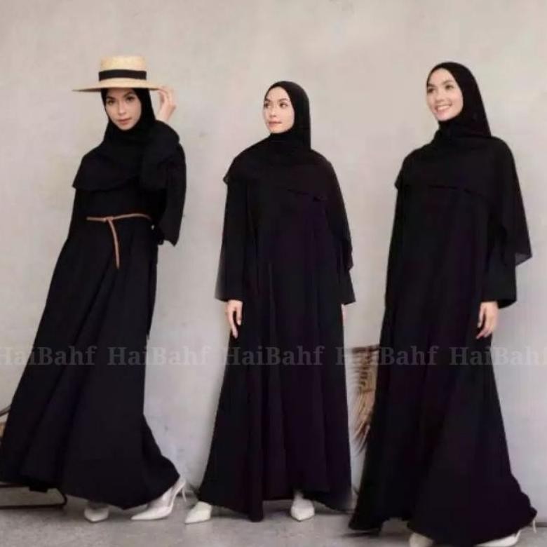 er-79 Abaya Bordir Basic Abaya Turkey Gamis Bordir Pusat Grosir Terlaris