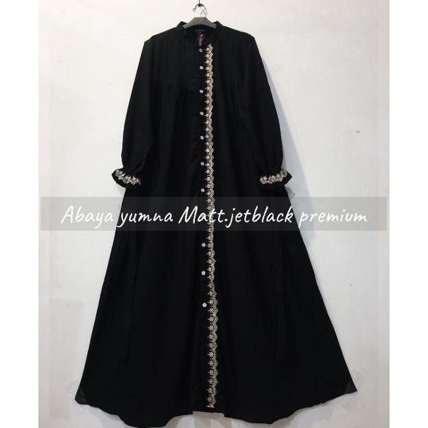 gh-6 ABAYA YUMNA / GAMIS JETBLACK RENDA / GAMIS JETBLACK PREMIUM / ABAYA JETBLACK RENDA / ABAYA JETB