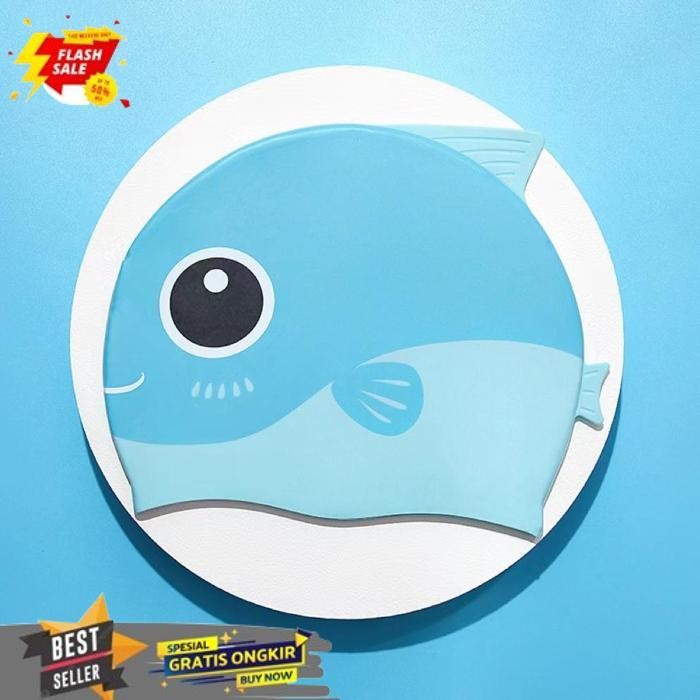 Terbaik OXY Kids Swimming Cap Hat/Topi Renang Anak 4650