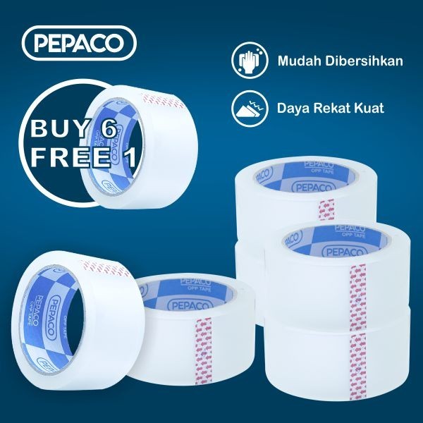 

BELI 6 GRATIS 1, Pepaco Opp Tape, 48 mm x 90 yard