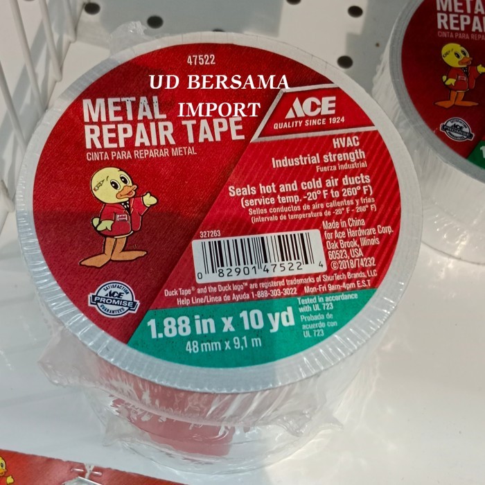 

LAKBAN Metal Kuat Anti Panas & Dingin/Duck Tape Alu Ace 1.88INCx50YD