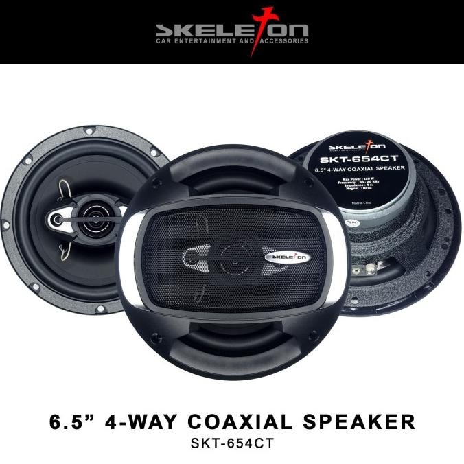 Skeleton Speaker Coaxial - 6.5 - SKT 654CT - Hitam Terlaris