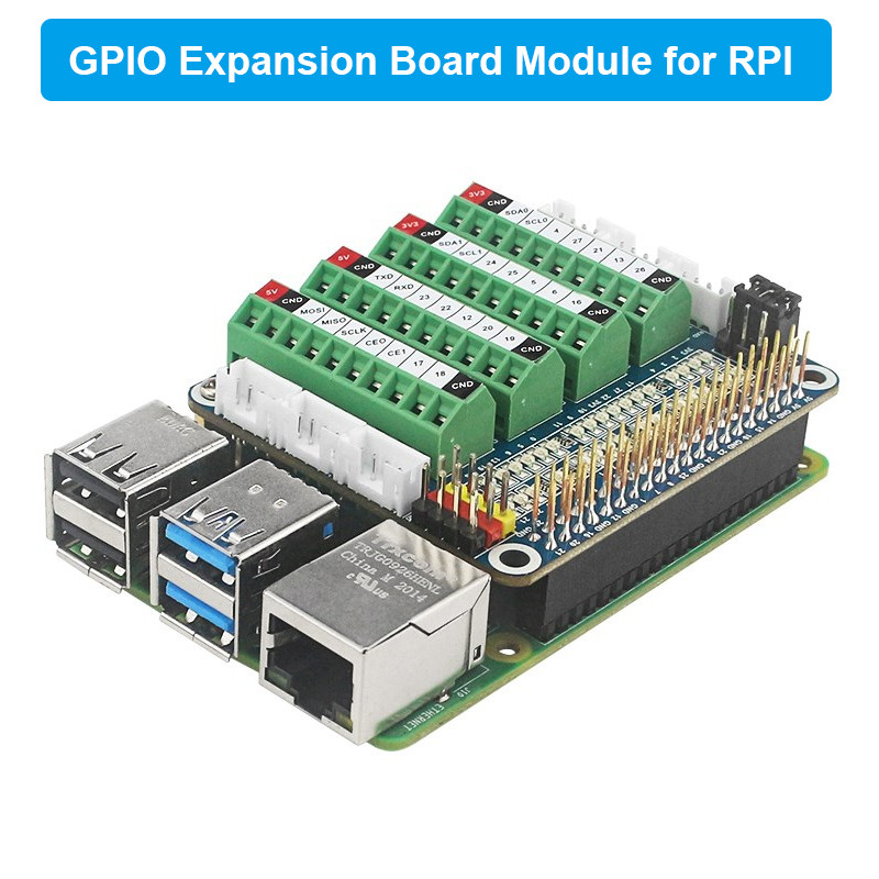 WEDO Raspberry Pi GPIO Expansion Board PCF8591 Module LED Onboard ADC/DCA Sensor Test Board for Rasp