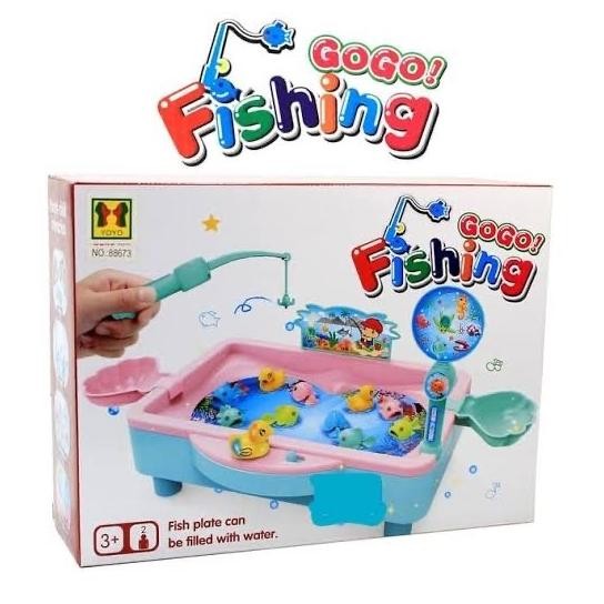GO GO FISHING GAME / MAINAN PANCING ISI AIR IKAN SERU PANCINGAN GERAK