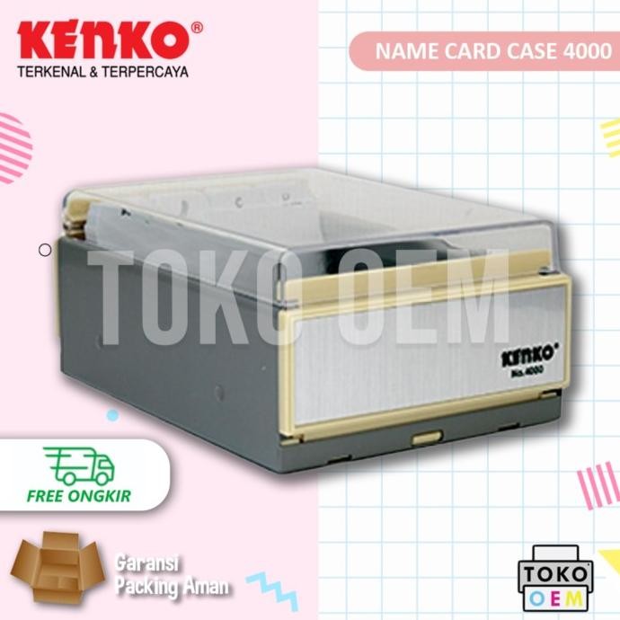 

PROMO / KENKO NAME CARD CASE 4000 KOTAK KARTU NAMA WITH DIVIDERS FROM A TO Z Non COD