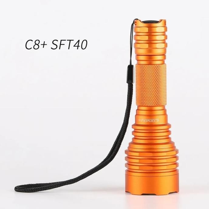 Convoy C8+ Luminus SFT40 6500k 1800 Lumen Driver 12 Grub 5A Terlaris