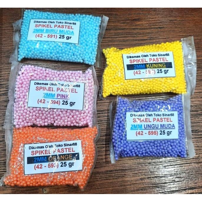 

*#*#*#] Spikel Hiasan Kue Butiran Bulat Kecil Pastel 25gr