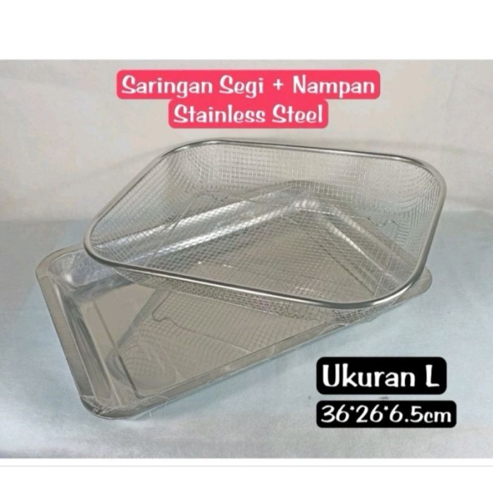 TERLARIS NAMPAN TIRISAN MINYAK KERANJANG SARINGAN GORENGAN / PENIRIS BUAH PENIRIS MINYAK GORENG