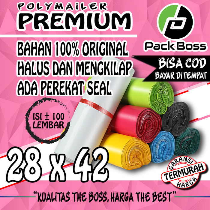 

Polymailer 28X42 Baby Pink Premium Langsung Pabrik Tebal Dan Halus Original