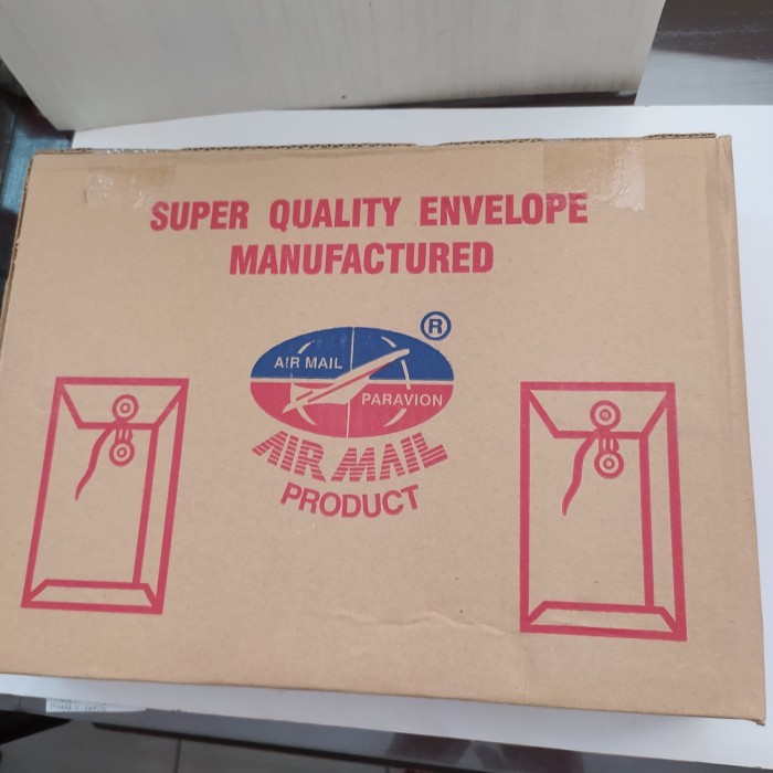 

Amplop Coklat Am 310 Tali , Air Mail Gsu 25 X 35 Cm ( Isi 50 Lembar) New