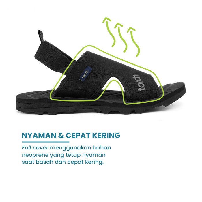 Torch Sepatu Sendal Pria Wanita Casual - Sandal Slip Travelling Arrafa