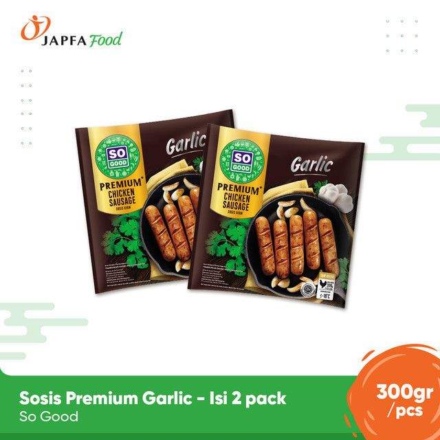 

So Good Sosis Premium Garlic 300gr - Isi 2 pack