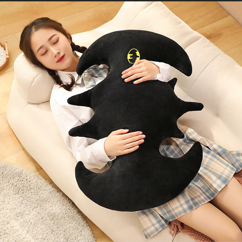 ADS DC Batman Pillow Superhero Peripheral Logo Pillow Irregular Leather Plush Toy Car Waist Sofa Cus